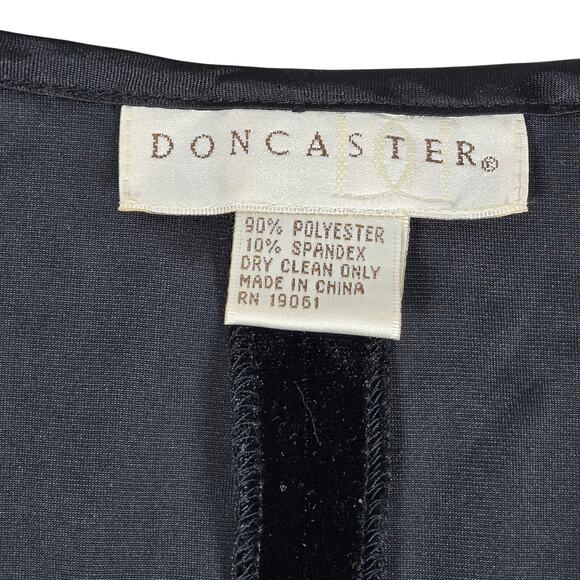 Vintage Doncaster Black‎ Velvet Sleeveless Maxi Dress 8 - Picture 4 of 7